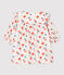 Robe à fleurs bébé fille twill en coton biologique blanc MARSHMALLOW/blanc MULTICO